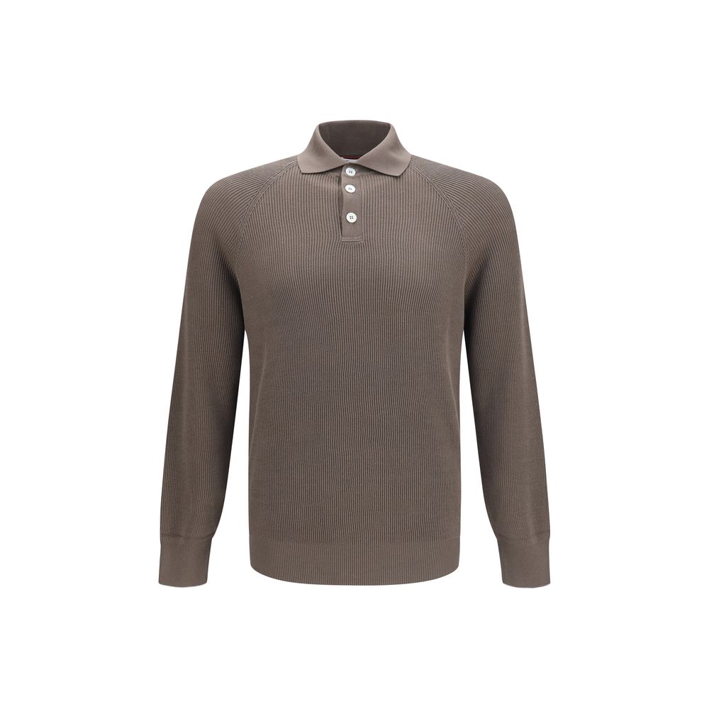 Brunello Cucinelli Brown Cotton Shirt